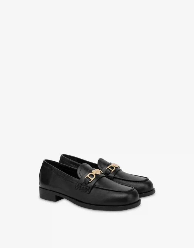 Mocassins universitaires en cuir de veau