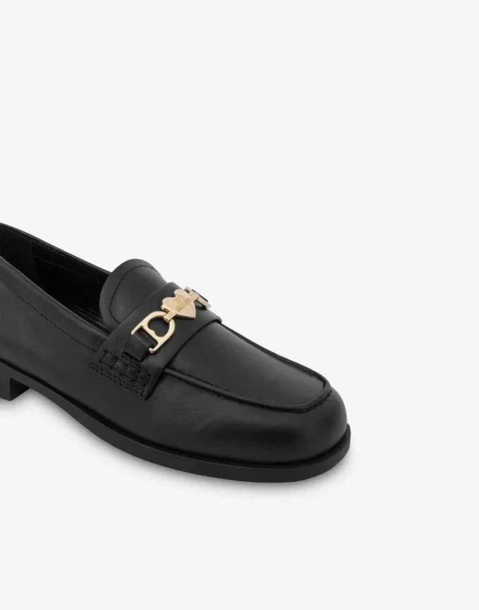 Mocassins universitaires en cuir de veau