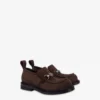 Mocassins universitaires en daim