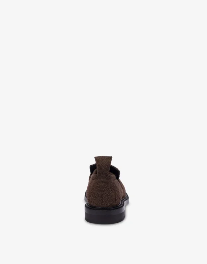 Mocassins universitaires en daim