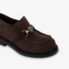 Mocassins universitaires en daim