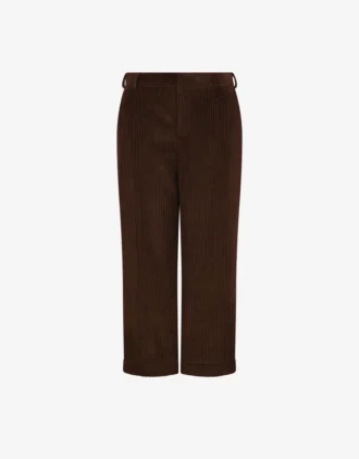 Pantalon court en velours côtelé