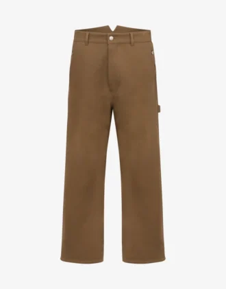 Pantalon double tricotine de coton
