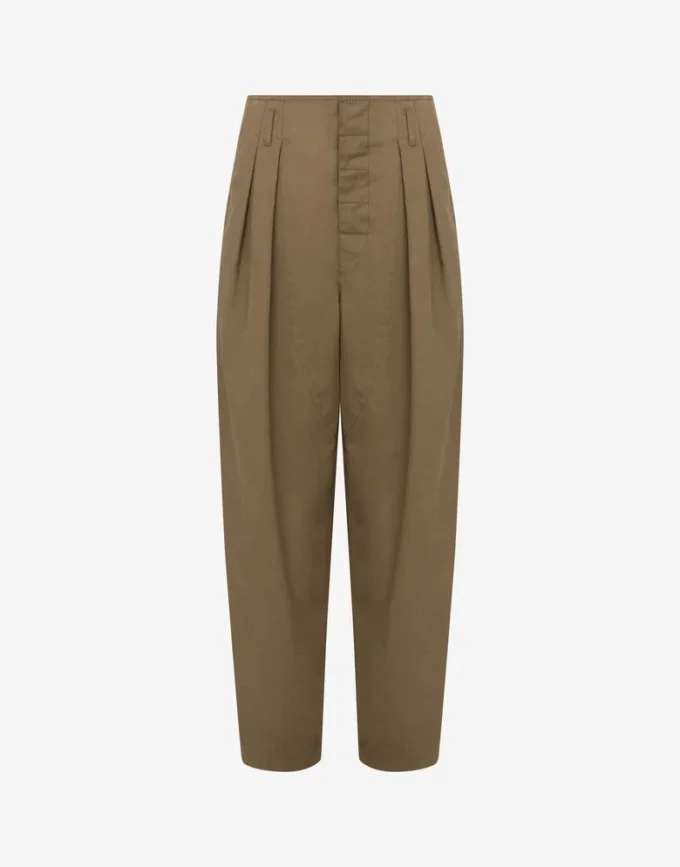 Pantalon en coton diagonal