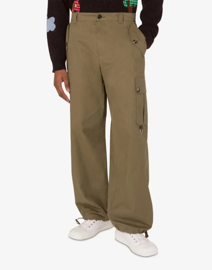 Pantalon en coton diagonal Pantalon en coton diagonal