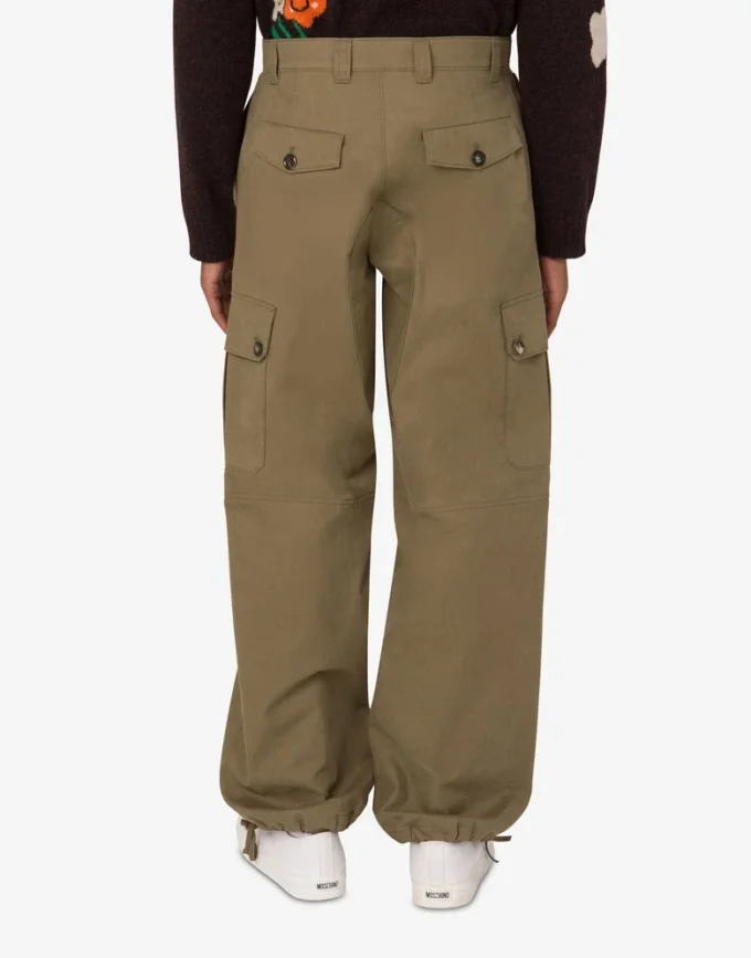 Pantalon en coton diagonal Pantalon en coton diagonal