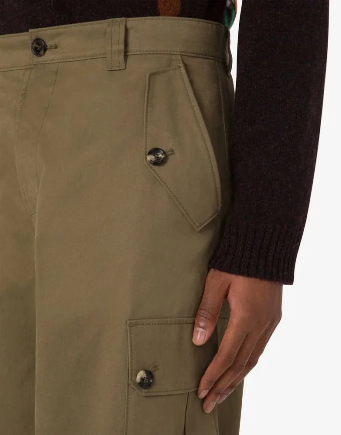 Pantalon en coton diagonal Pantalon en coton diagonal