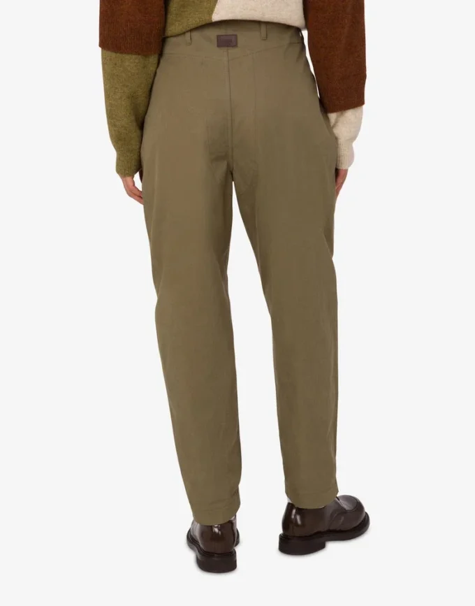 Pantalon en coton diagonal