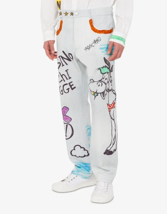 Pantalon en coton imprimé Pantalon en coton imprimé