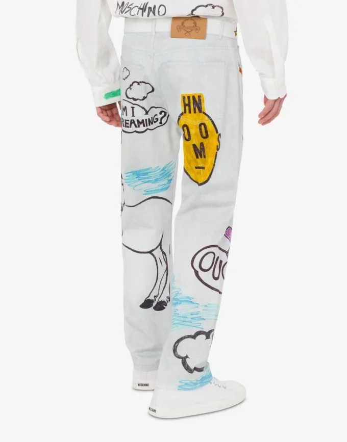 Pantalon en coton imprimé Pantalon en coton imprimé