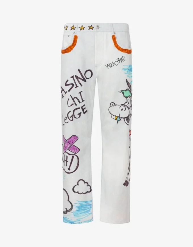 Pantalon en coton imprimé Pantalon en coton imprimé
