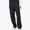 Pantalon en denim bleu Patch couronne de laurier Pantalon en denim bleu Patch couronne de laurier