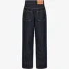 Pantalon en denim de coton bleu Pantalon en denim de coton bleu