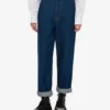 Pantalon en denim de coton bleu