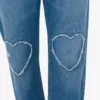 Pantalon en denim de coton bleu Pantalon en denim de coton bleu