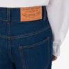 Pantalon en denim de coton bleu