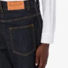 Pantalon en denim de coton bleu Pantalon en denim de coton bleu
