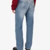Pantalon en denim de coton patchwork