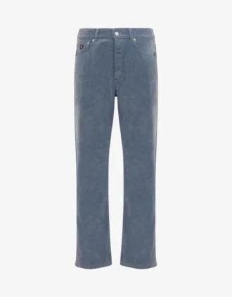 Pantalon en denim floqué