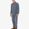 Pantalon en denim floqué Pantalon en denim floqué