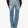 Pantalon en denim patchwork