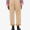 Pantalon en drill teint en pièce Pantalon en drill teint en pièce