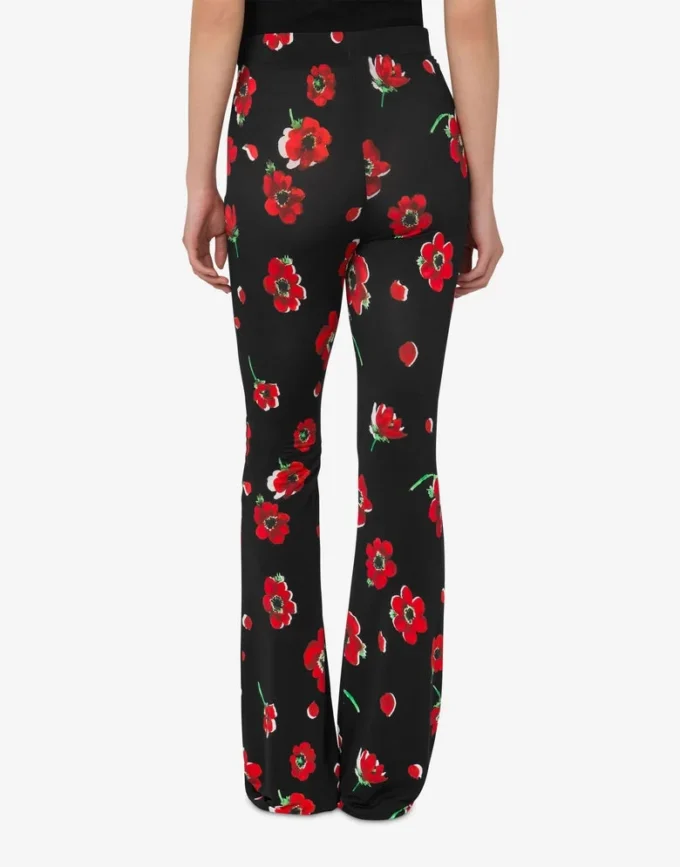 Pantalon en jersey stretch imprimé