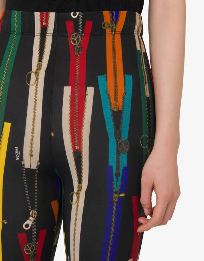 Pantalon en jersey stretch imprimé