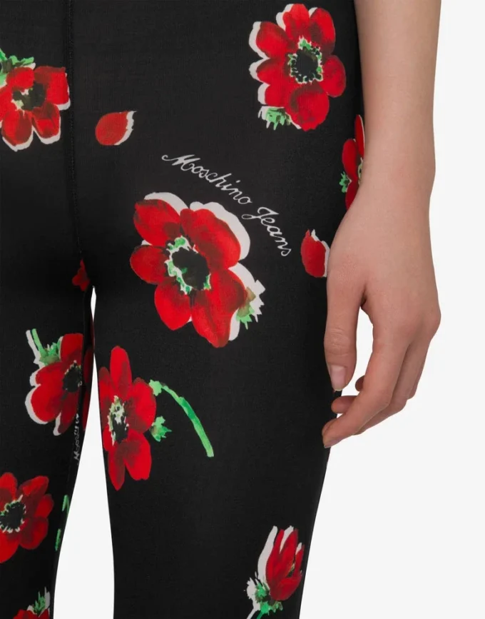 Pantalon en jersey stretch imprimé
