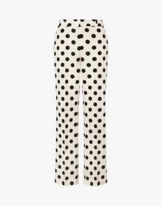 Pantalon en laine à pois