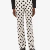 Pantalon en laine à pois