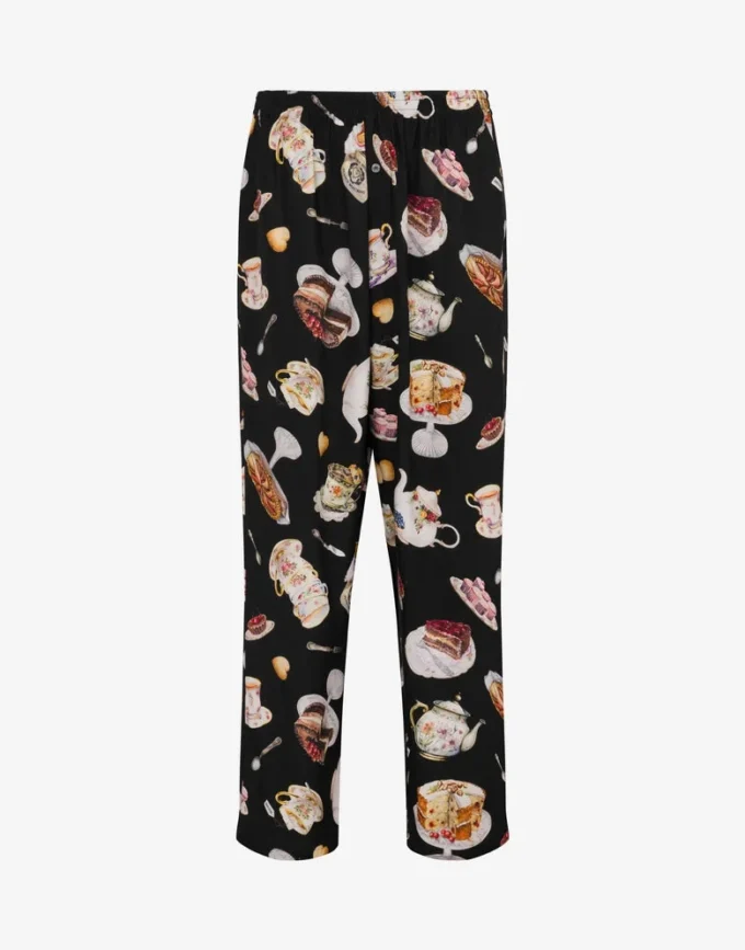 Pantalon en satin imprimé Pantalon en satin imprimé