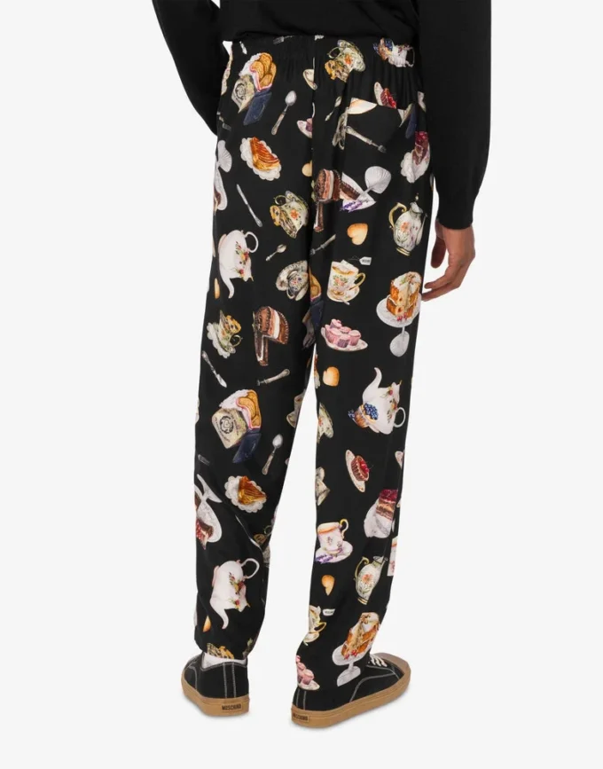 Pantalon en satin imprimé Pantalon en satin imprimé