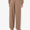 Pantalon en tissu mélangé de laine extensible Pantalon en tissu mélangé de laine extensible