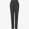 Pantalon en toile de laine brodé