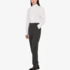 Pantalon en toile de laine brodé