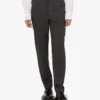 Pantalon en toile de laine brodé