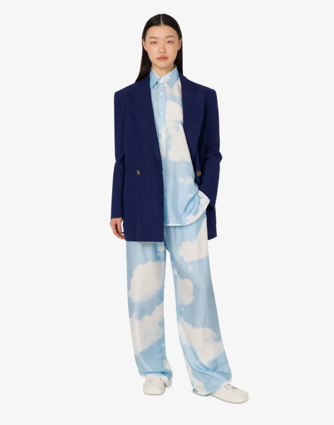 Veste en coton shantung Laurel Crown Veste en coton shantung Laurel Crown