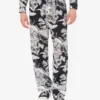 Pantalon léger en popeline de coton avec imprimé oie Pantalon léger en popeline de coton avec imprimé oie