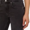 Pantalon évasé en denim de coton Pantalon évasé en denim de coton