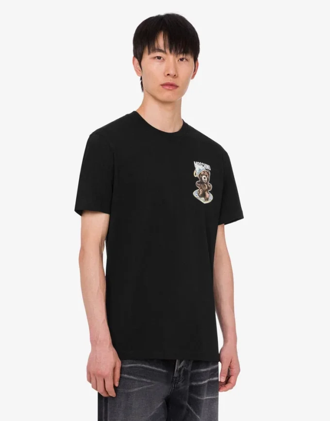 Polo en jersey de coton biologique Moschino Teddy Bear Polo en jersey de coton biologique Moschino Teddy Bear