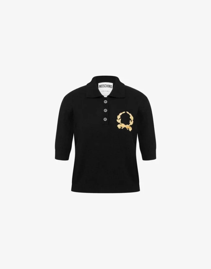 Polo en maille Logo Laurel Crown Polo en maille Logo Laurel Crown