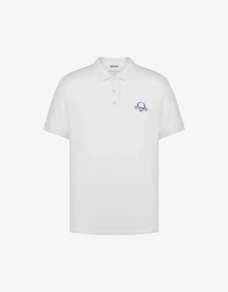 Polo en piqué de coton Laurel Crown