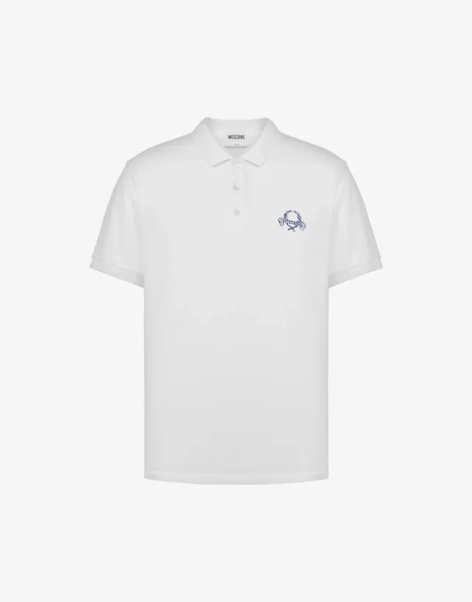 Polo en piqué de coton Laurel Crown Polo en piqué de coton Laurel Crown