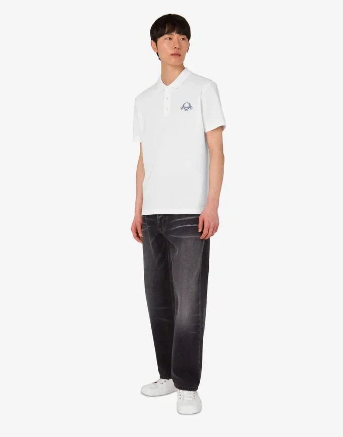 Polo en piqué de coton Laurel Crown Polo en piqué de coton Laurel Crown