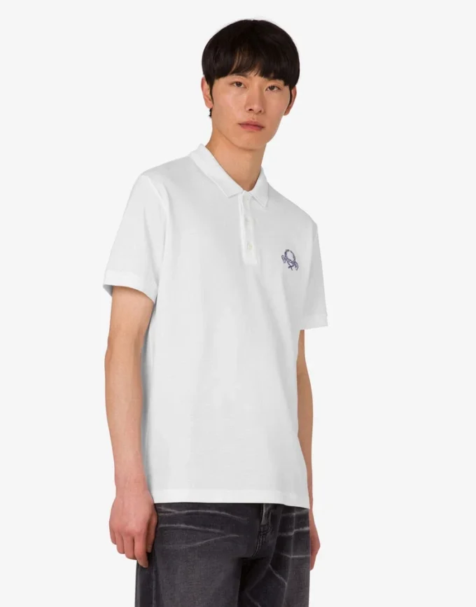 Polo en piqué de coton Laurel Crown Polo en piqué de coton Laurel Crown
