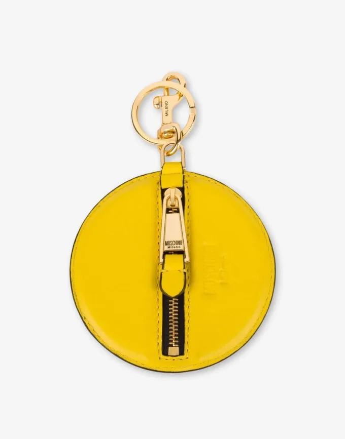 Porte-clés en cuir nappa Smiley®