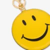 Porte-clés en cuir nappa Smiley®