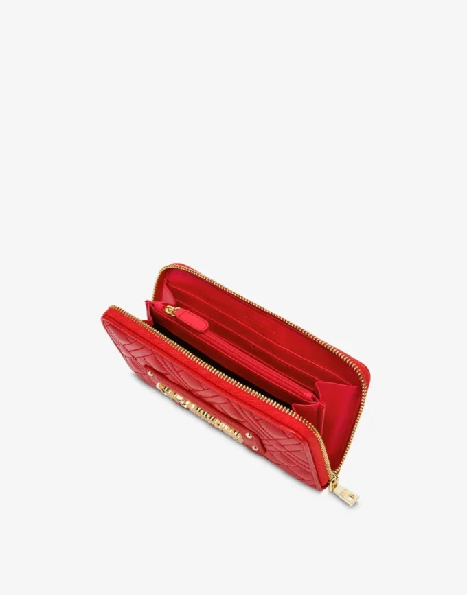 Portefeuille matelassé à fermeture éclair Portefeuille matelassé à fermeture éclair