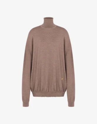 Pull à col roulé en laine Golden M
